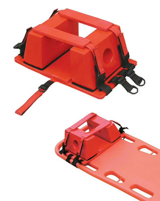 การช่วยเหลือฉุกเฉิน NBR สีแดง Head Immobilizer สําหรับ เปลหาม อุปกรณ์ทนทาน