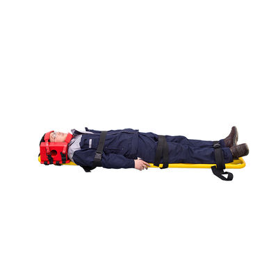การช่วยเหลือฉุกเฉิน NBR สีแดง Head Immobilizer สําหรับ เปลหาม อุปกรณ์ทนทาน