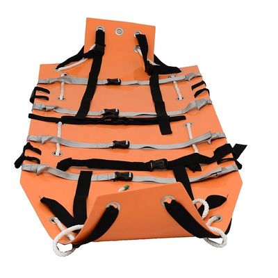 OEM สีส้มผสมพลาสติก Roll Up Emergency Rescue เปลหาม สําหรับสภาพไฟ