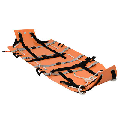 OEM สีส้มผสมพลาสติก Roll Up Emergency Rescue เปลหาม สําหรับสภาพไฟ